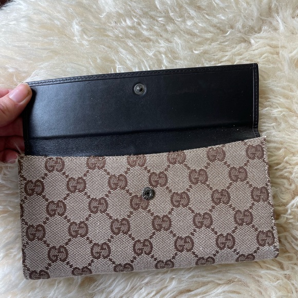 EXCELLENT CONDITION! Authentic Gucci GG Monogram Logo Jackie Wallet - Picture 3 of 13